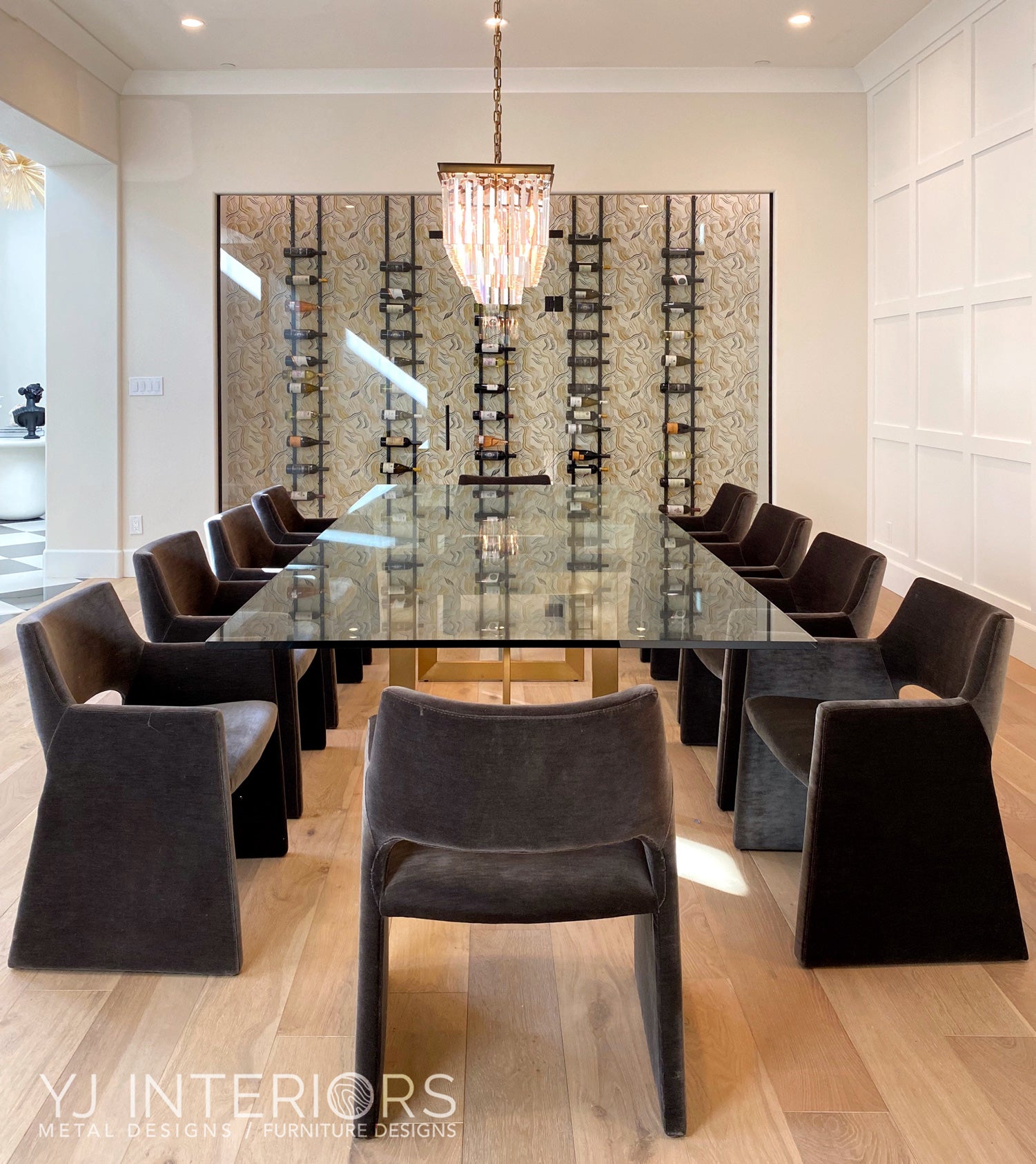 brass glass table legs