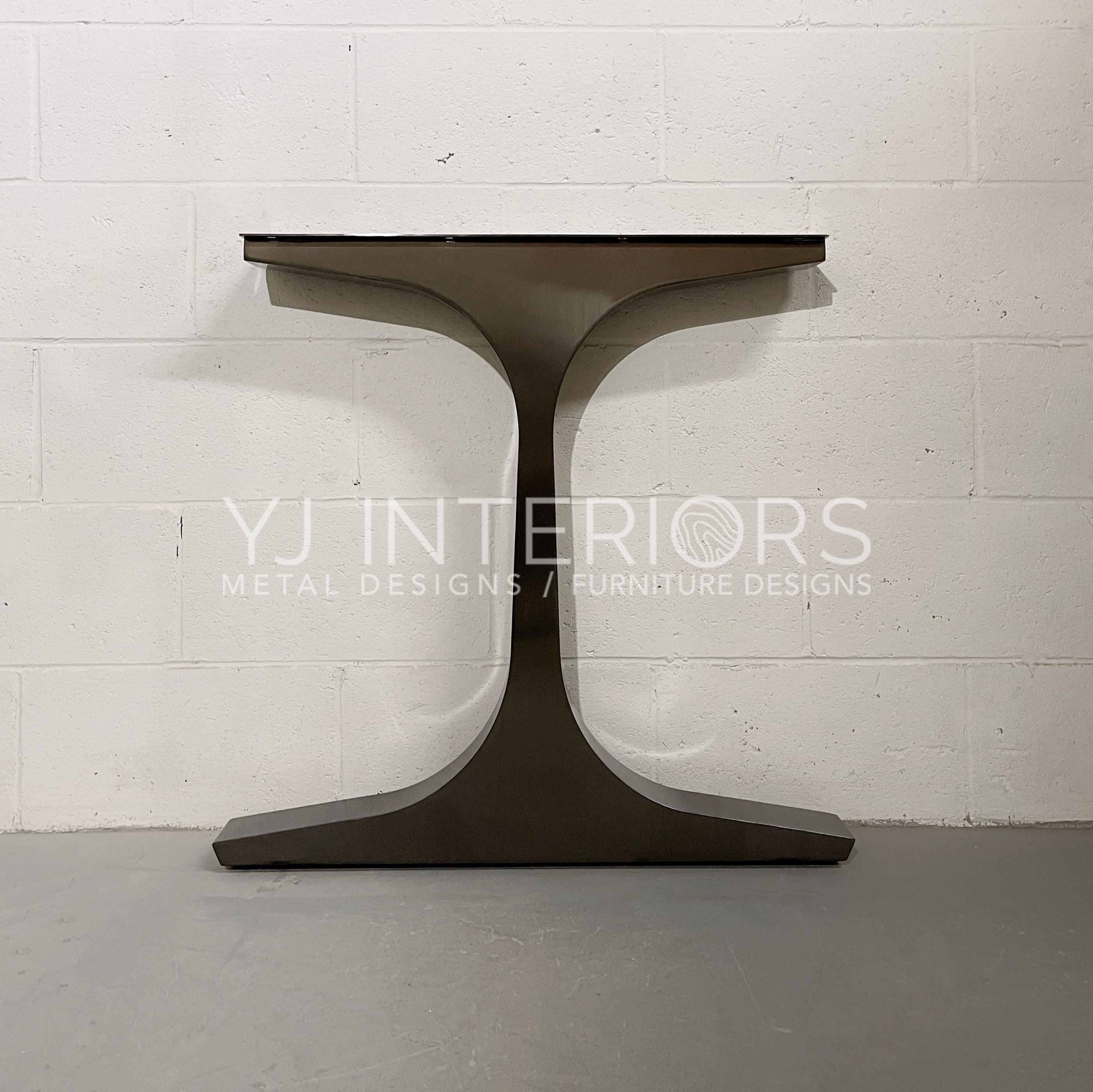 The Thea Wineglass Blackened Stainless Finish