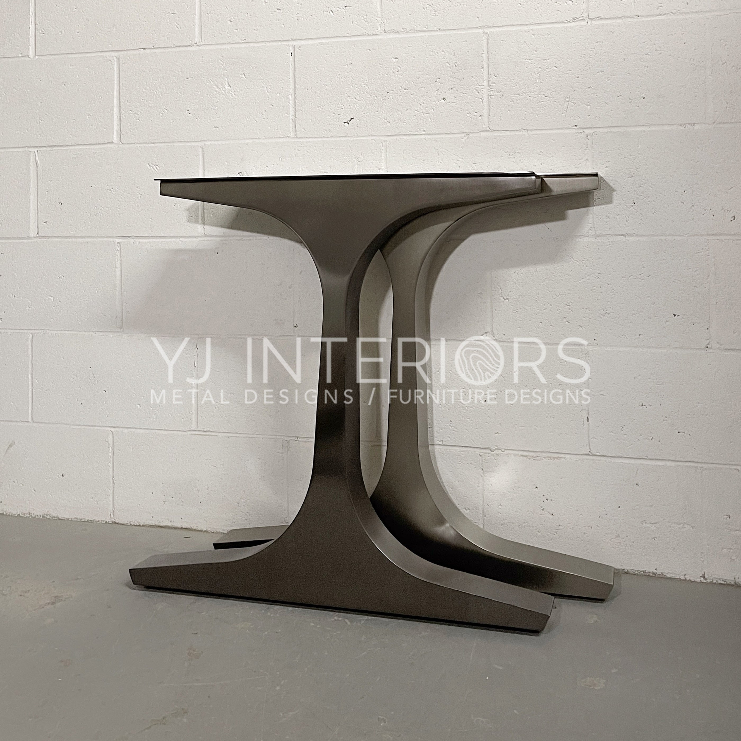 The Thea Wineglass Blackened Stainless Finish
