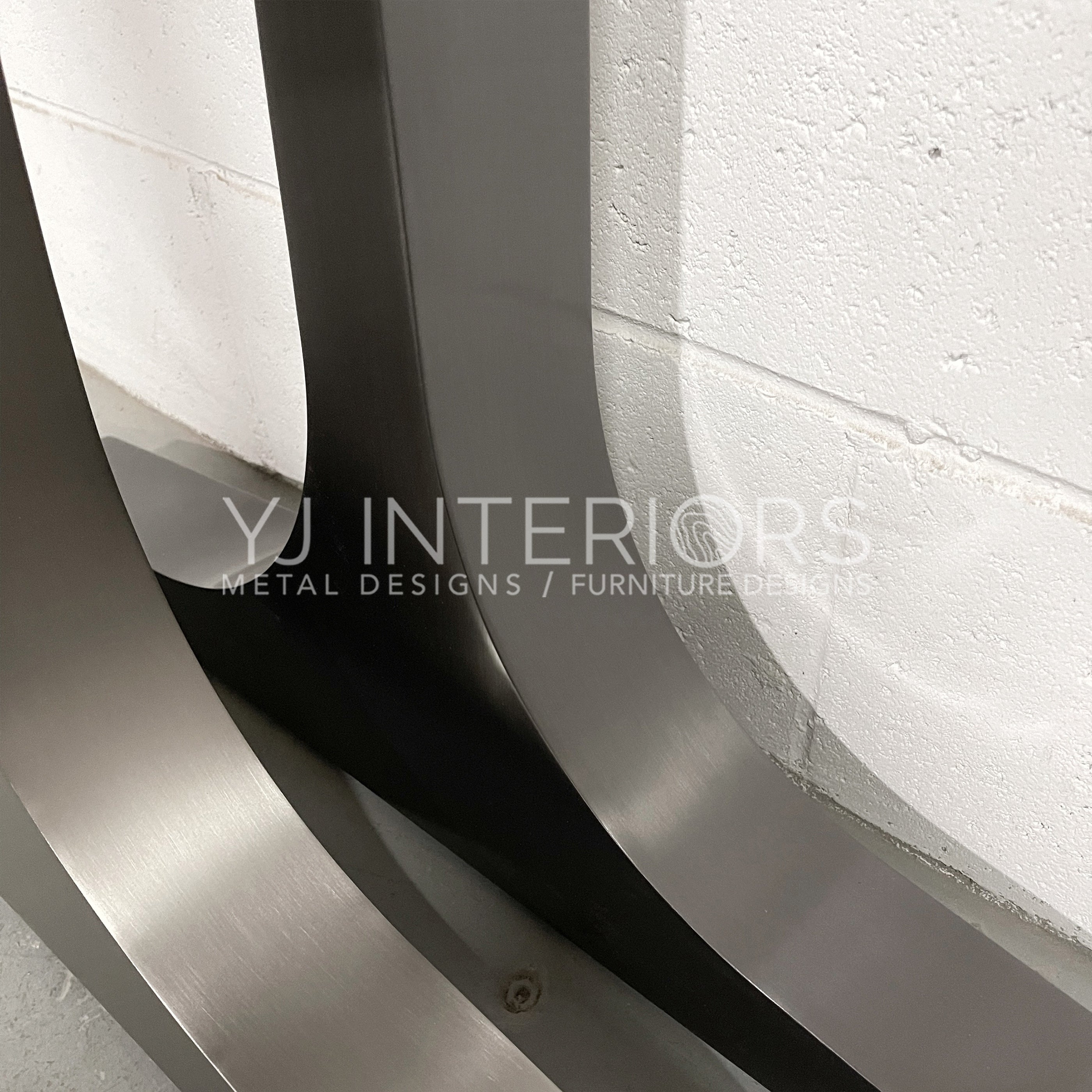 The Thea Wineglass Blackened Stainless Finish