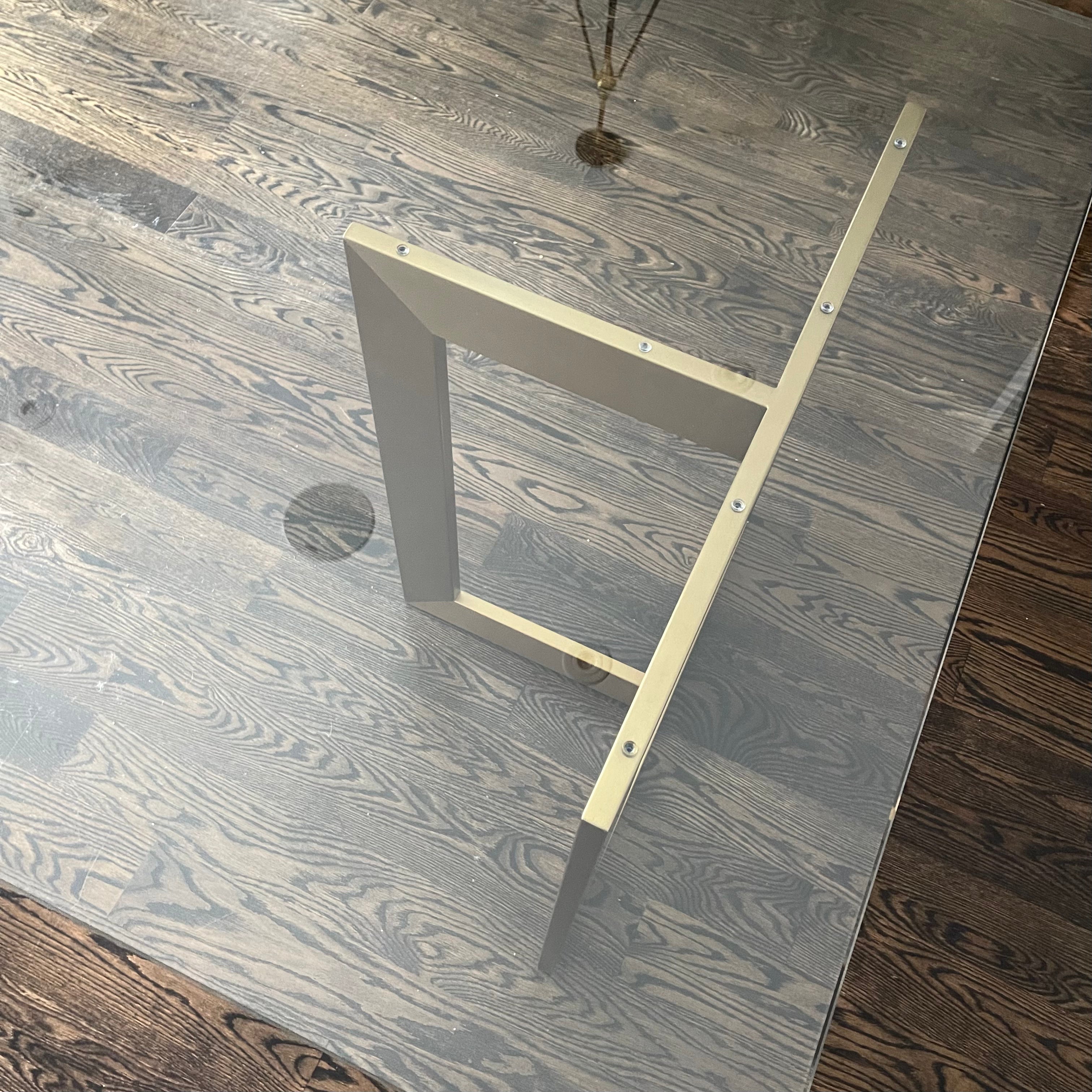 brass glass table legs