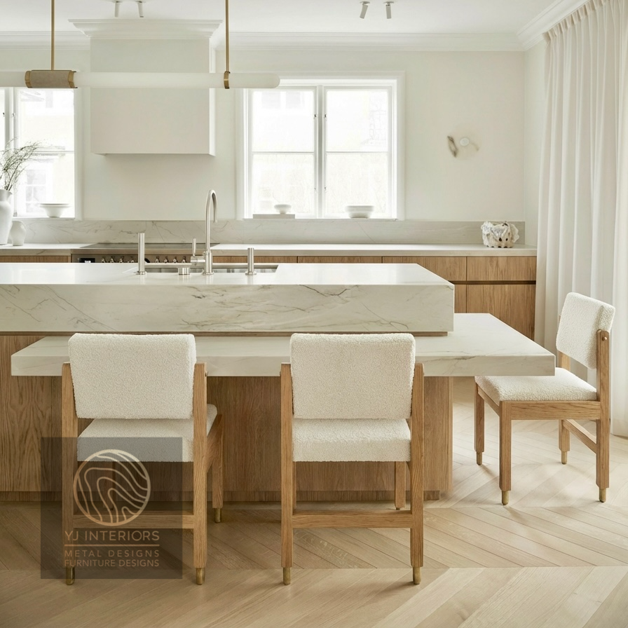 The Kodi Dining Side Chair - Boucle Fabric