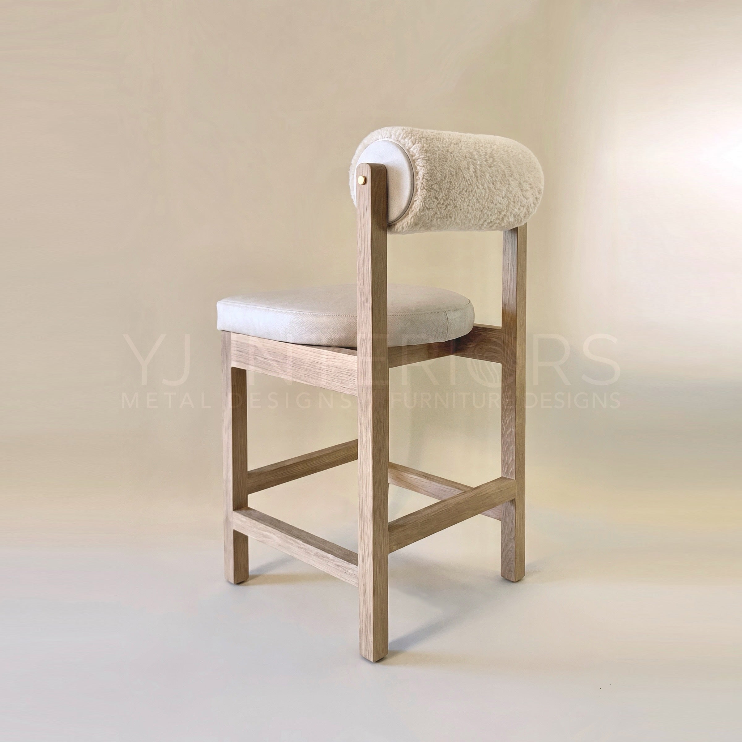The Rody Counter Stool (COL) - Shearling