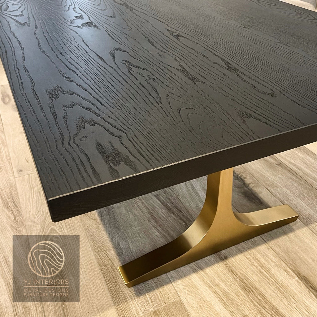 black oak hudson knight dining table