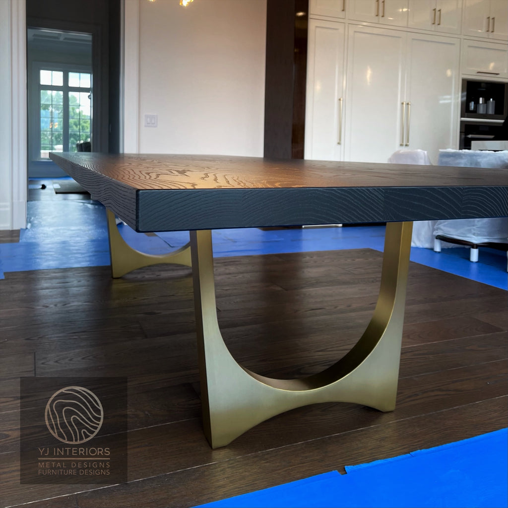 large-conference-brass-dining-table