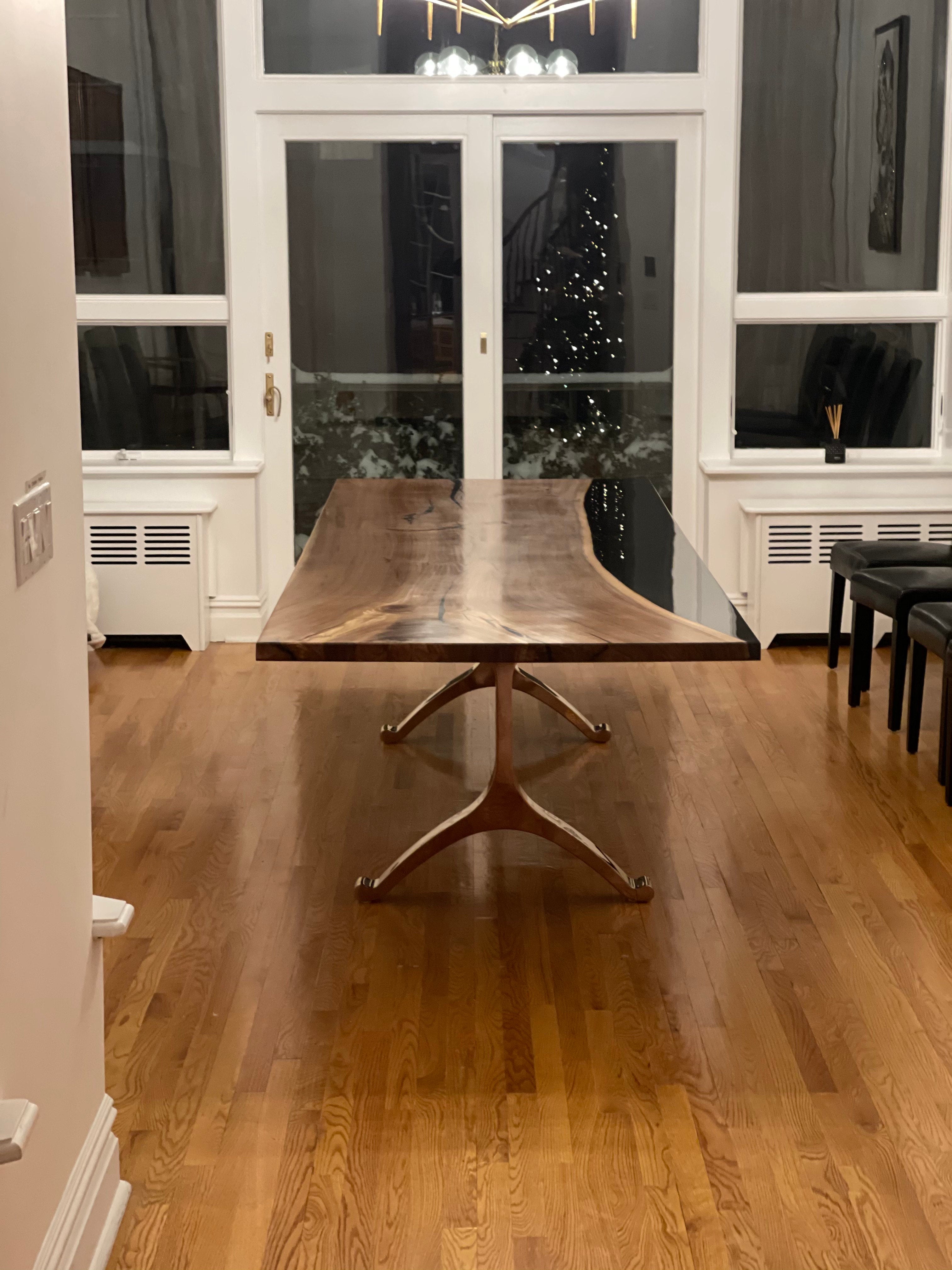 Modern rose gold Y-shape table legs for DIY table