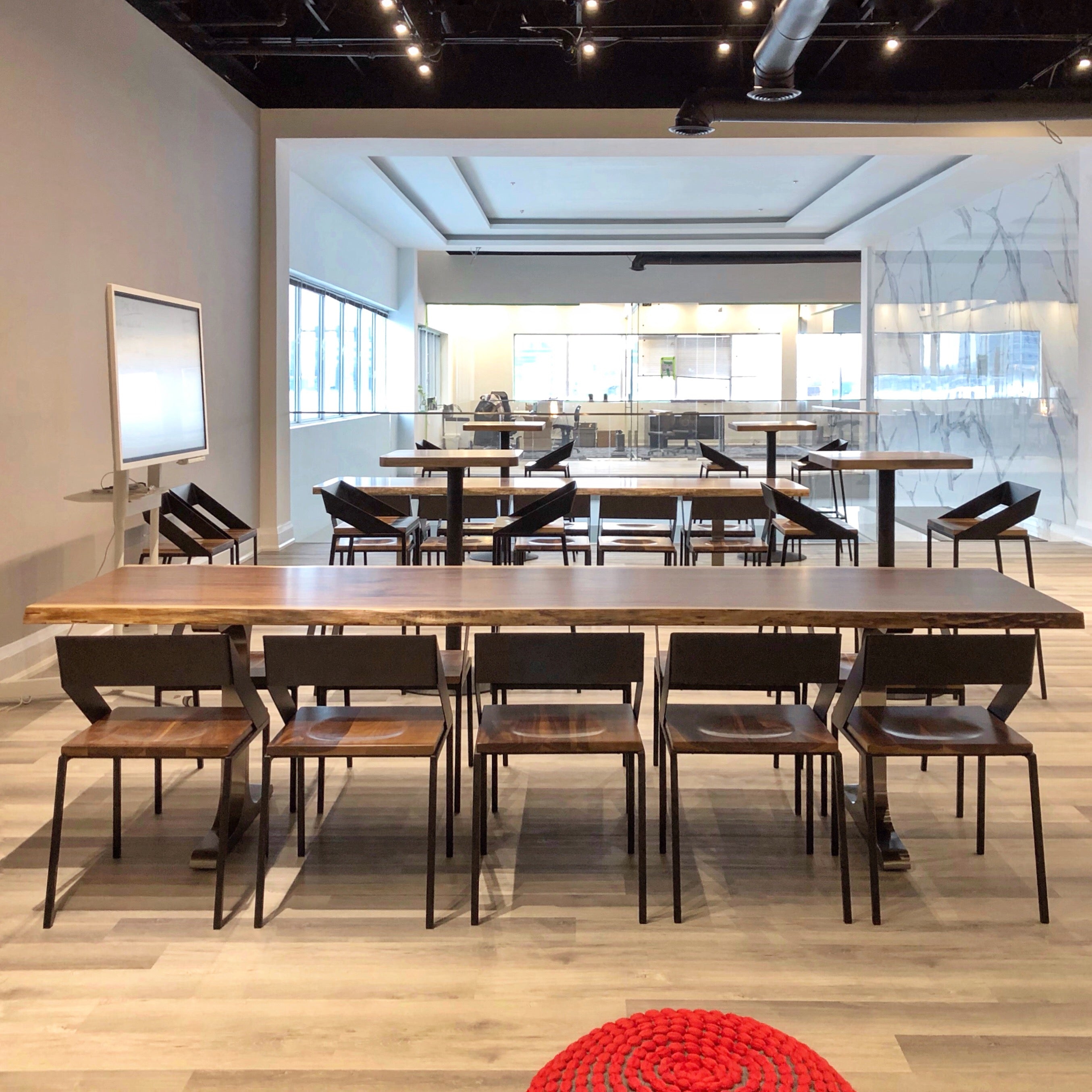 Live Edge Black Walnut Table with Blackened T Legs