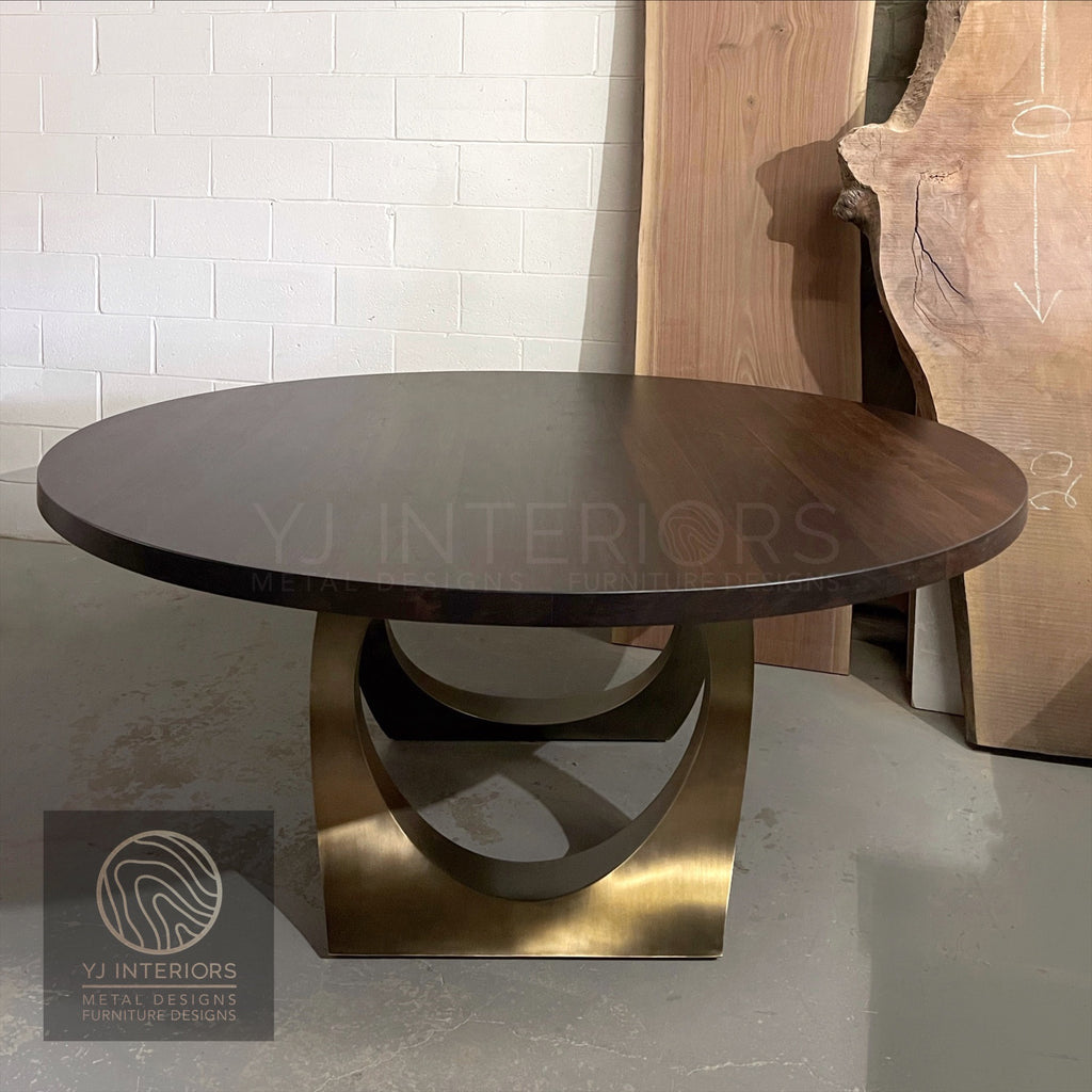 bronze round table
