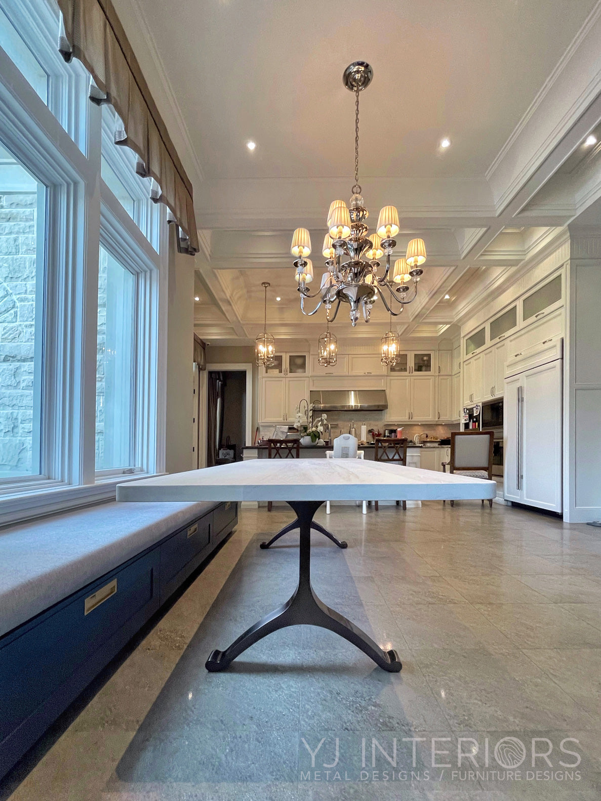 Cashmere White Ash Wishbone Table