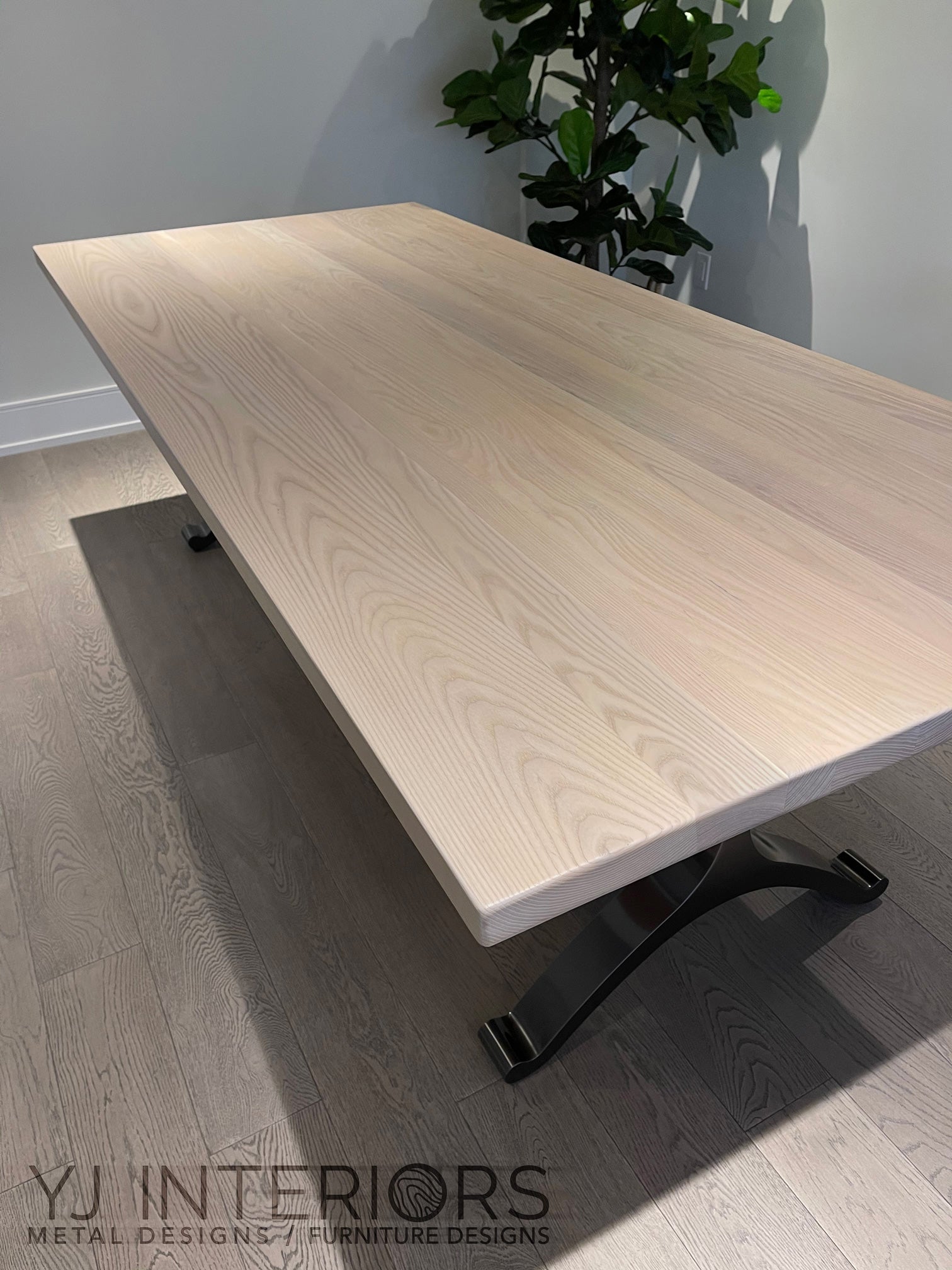 Cashmere White Ash Wishbone Table