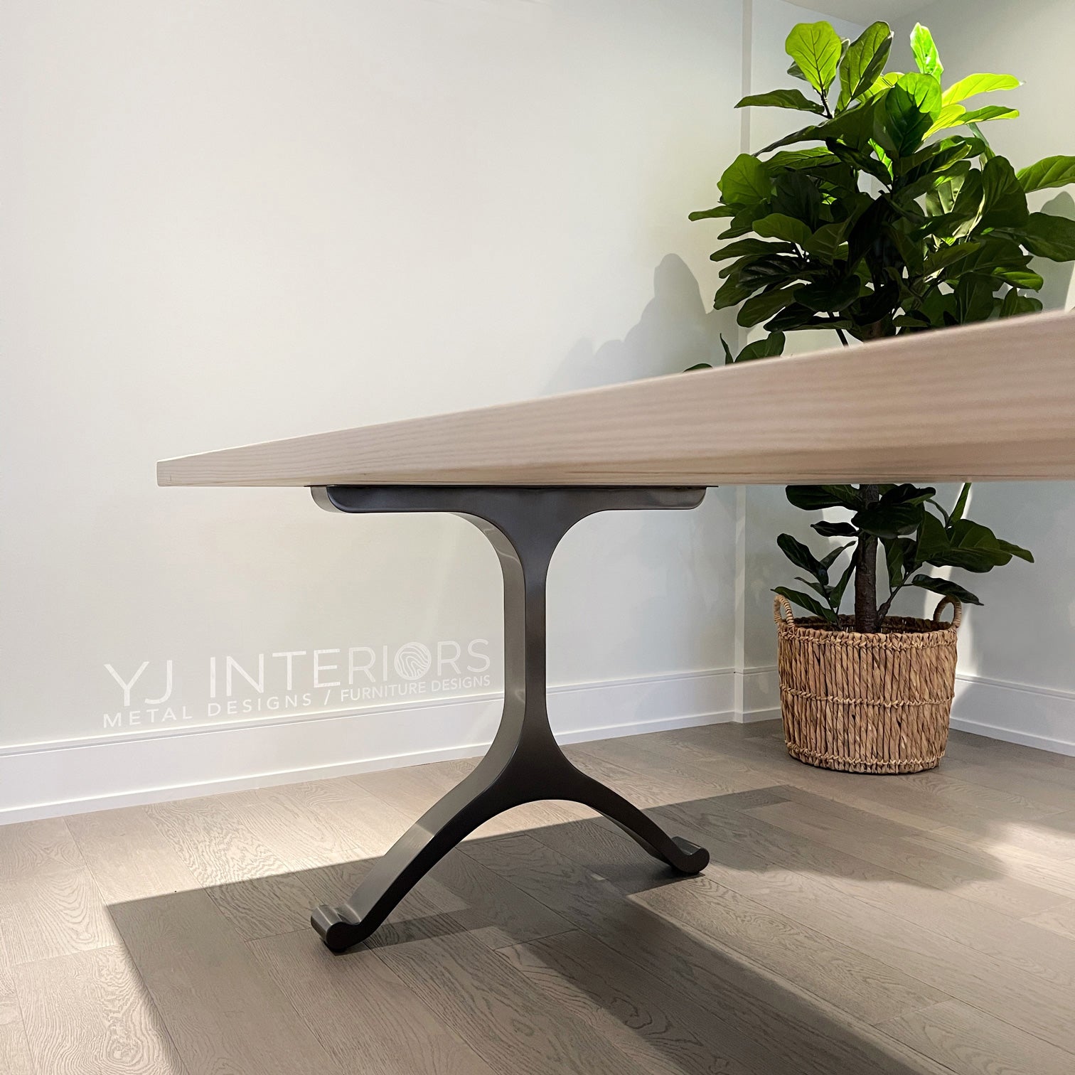 Cashmere White Ash Wishbone Table