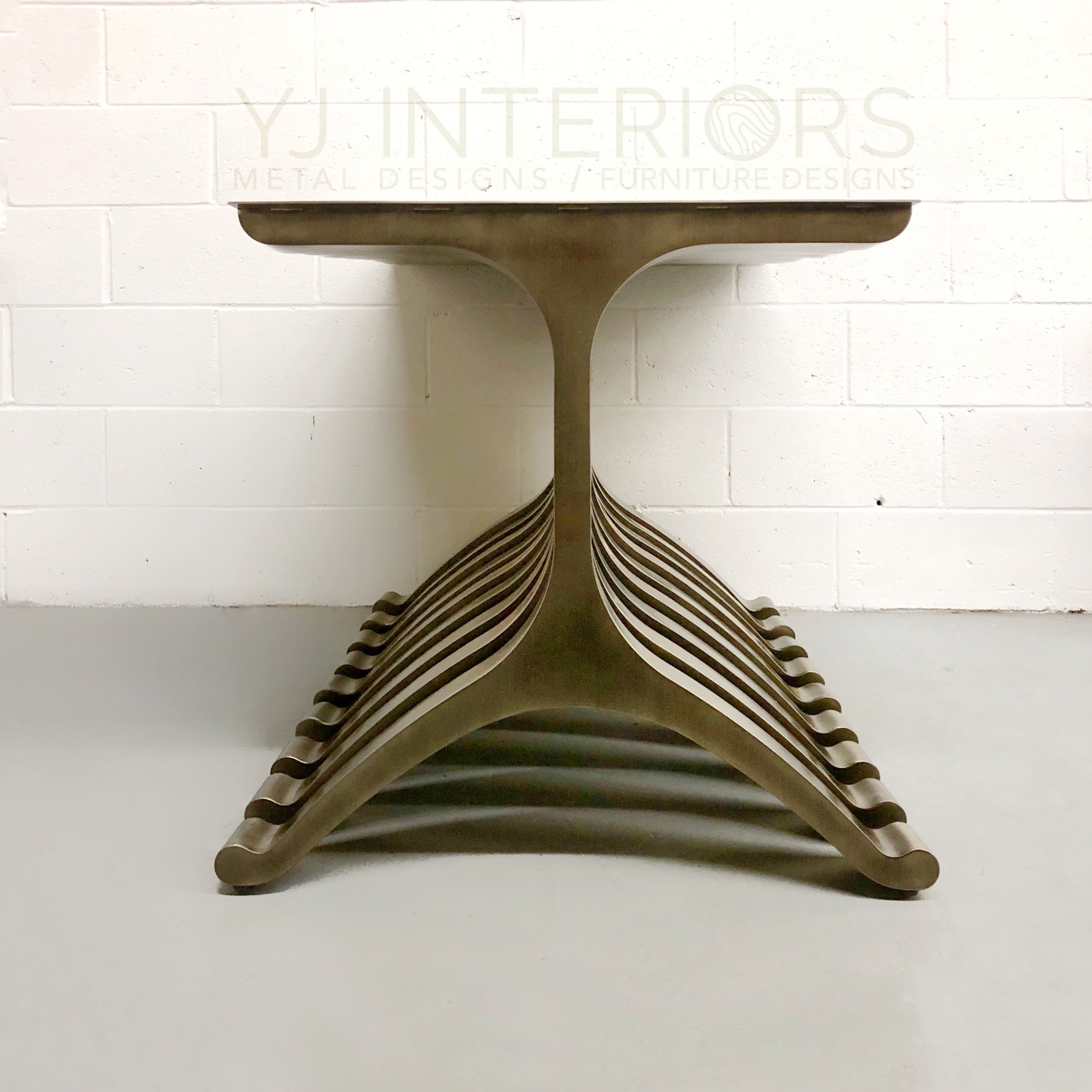 Oil rubbed bronze Y-shape wishbone table legs 29x28