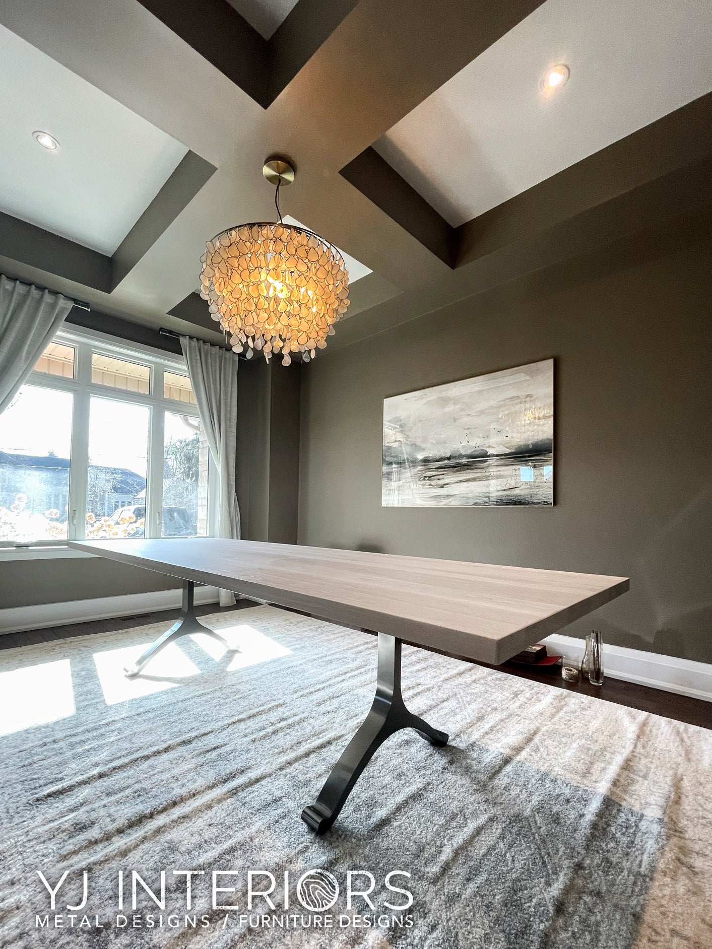 Cashmere White Ash Wishbone Table