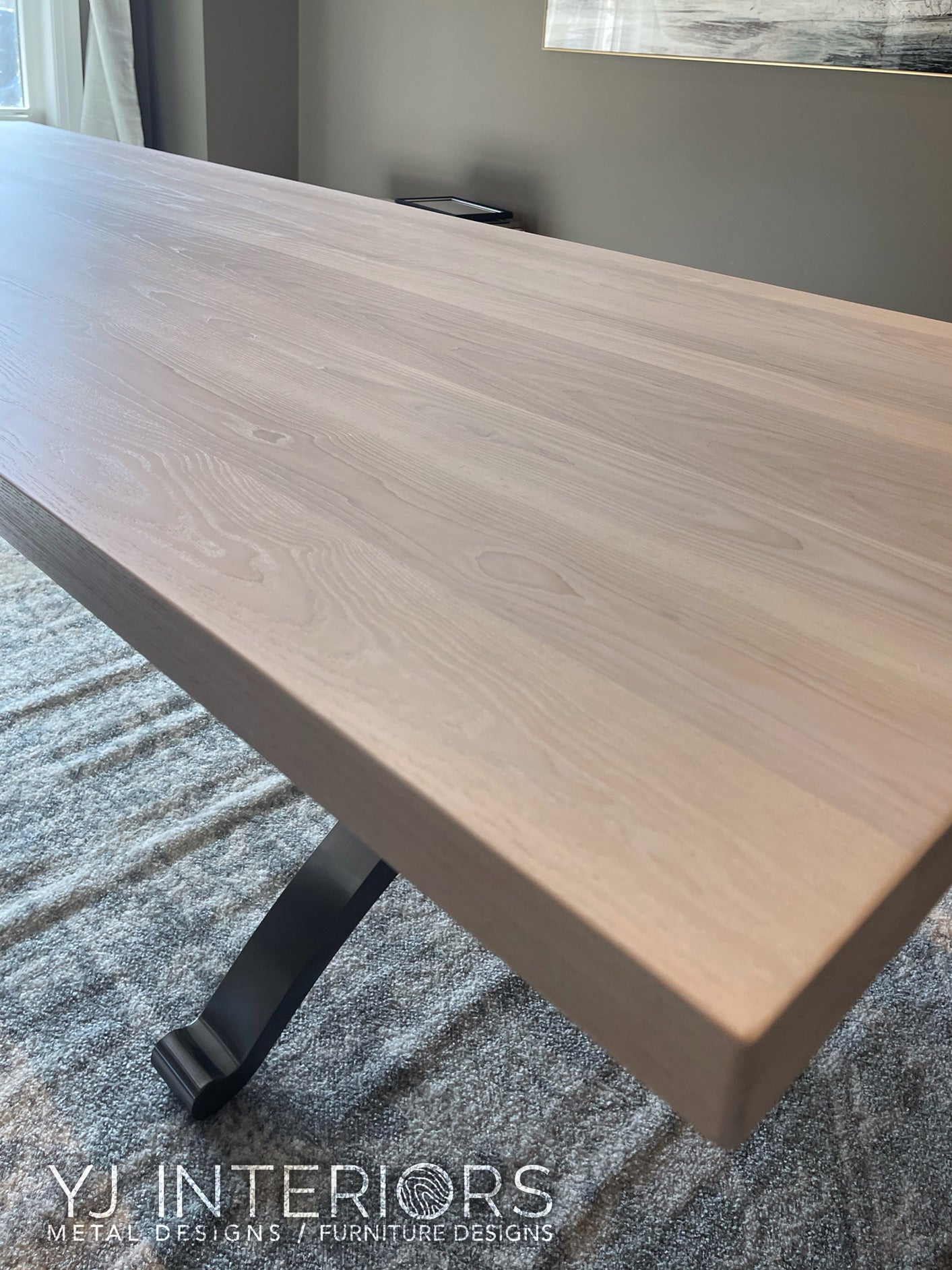 Cashmere White Ash Wishbone Table