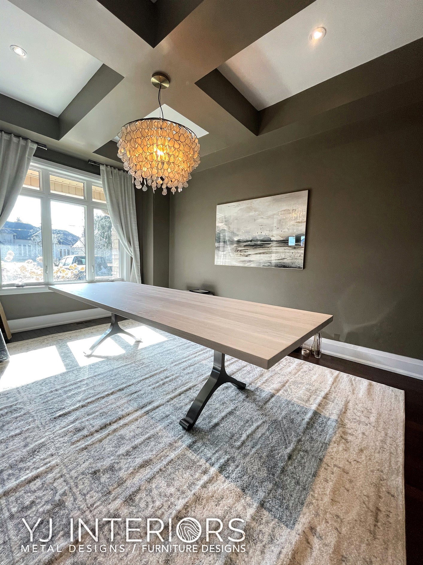 Cashmere White Ash Wishbone Table