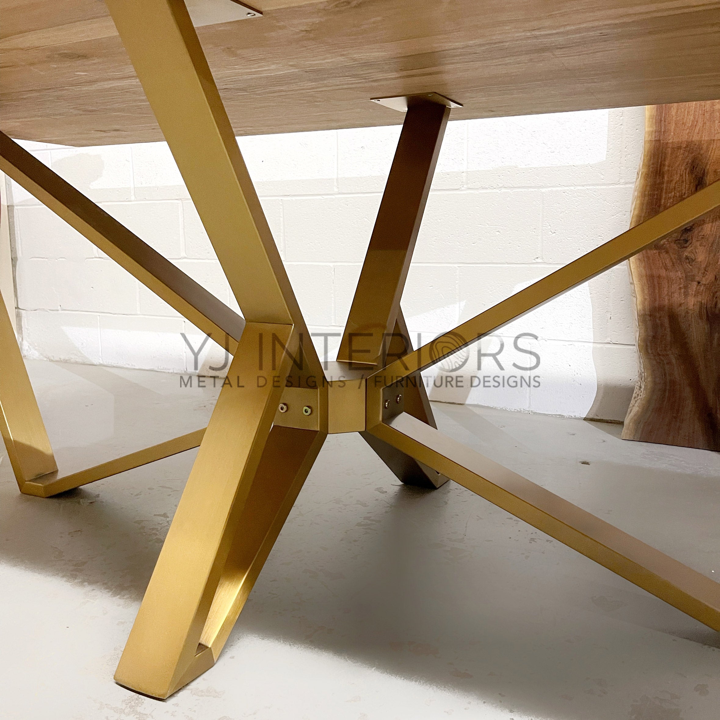 The Drac Satin Brushed Brass Base