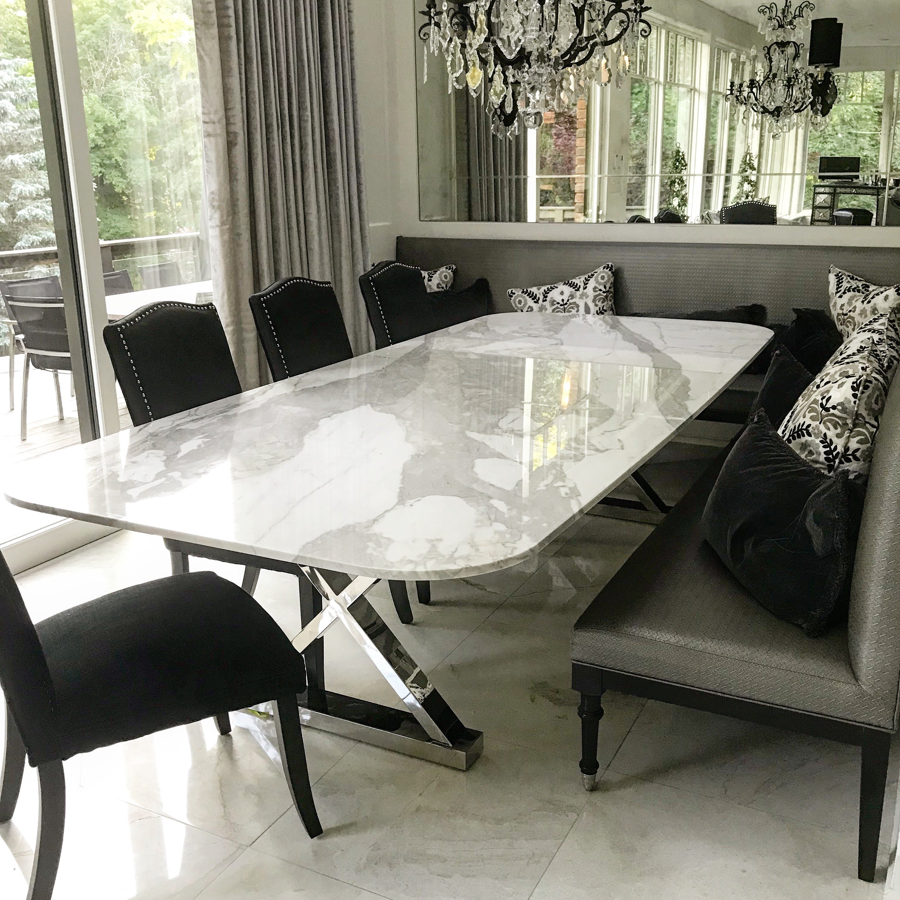 x-chrome-marble-table