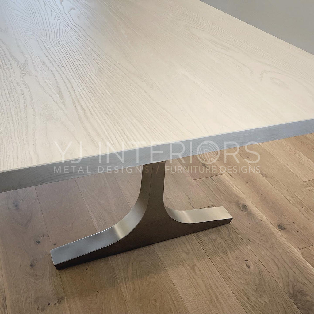 bleached oak knight thea table