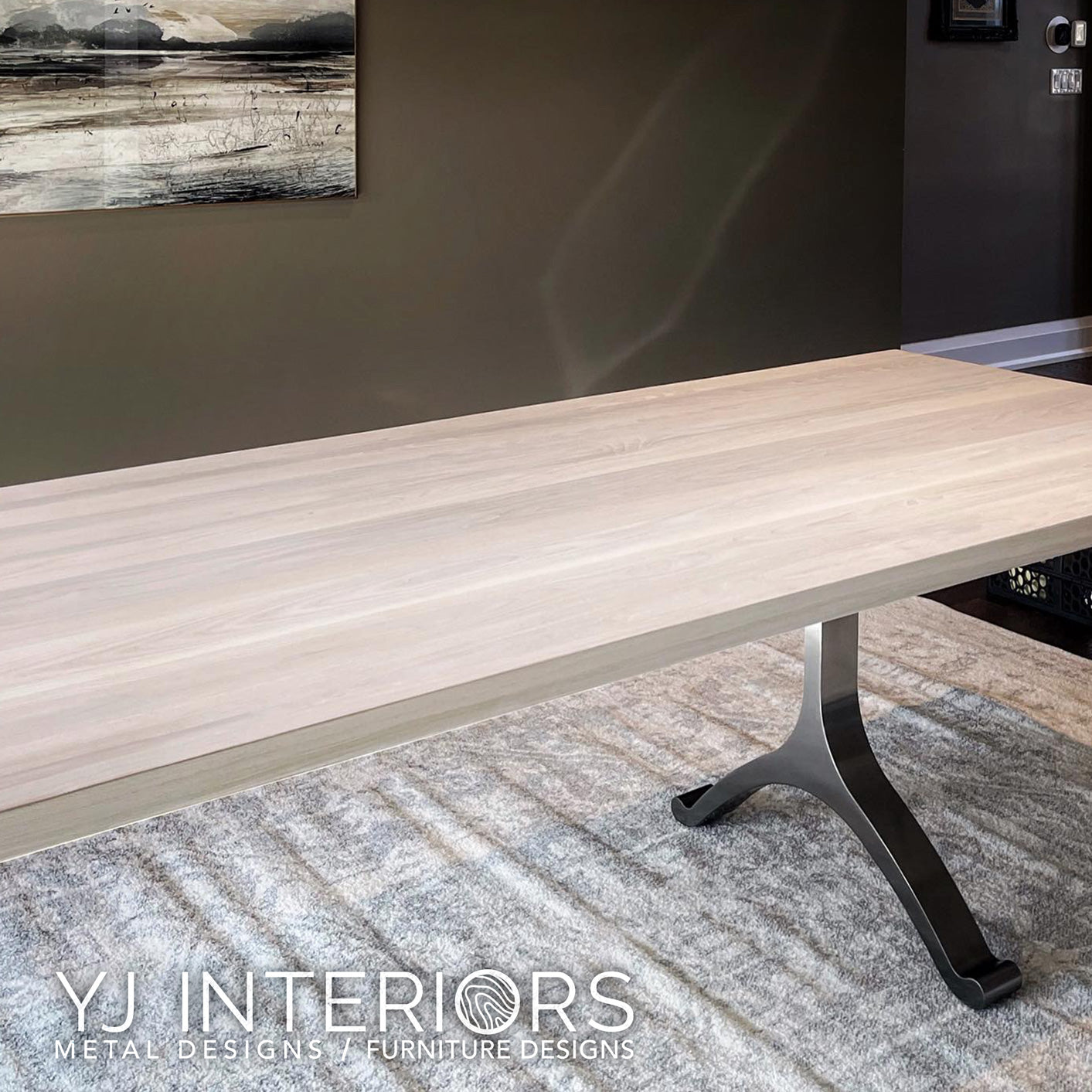Cashmere White Ash Wishbone Table