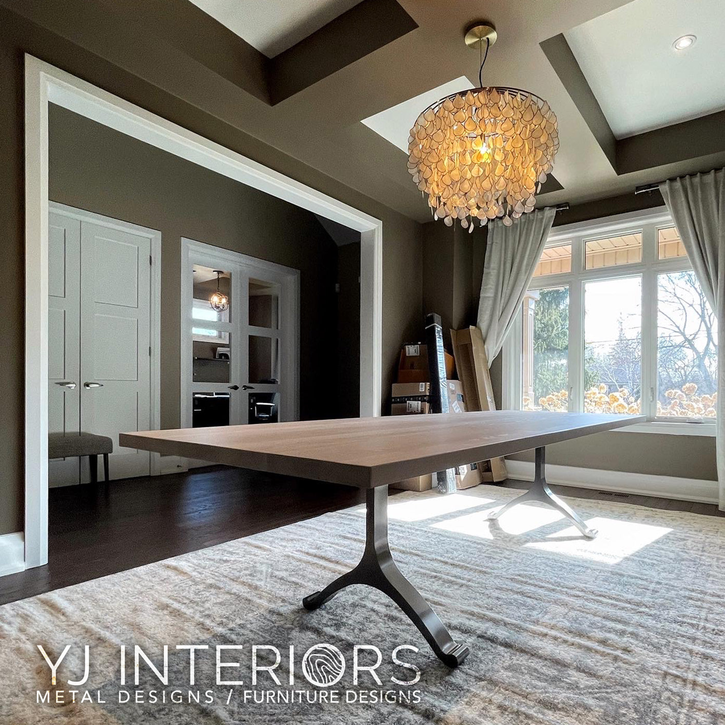 Cashmere White Ash Wishbone Table