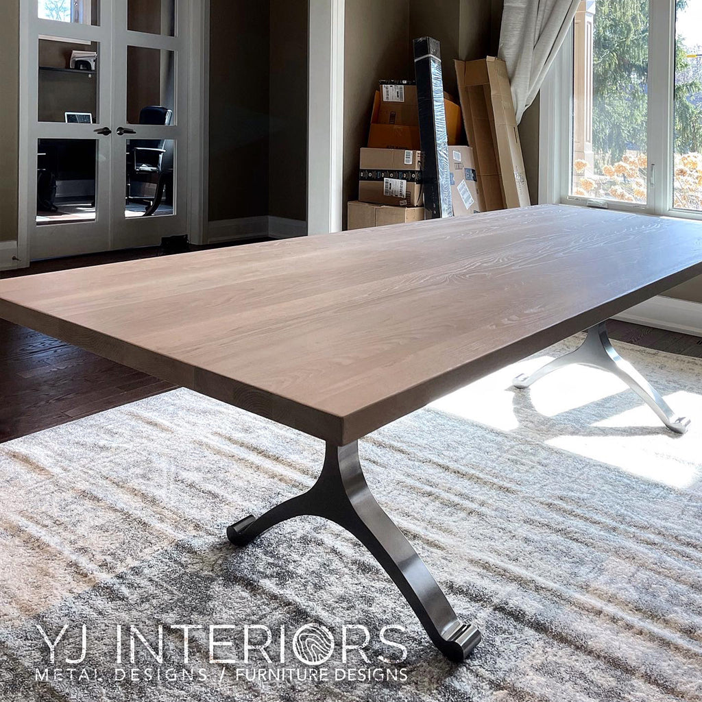 Cashmere White Ash Wishbone Table