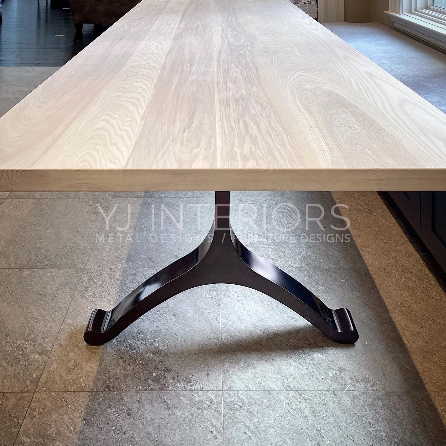 Cashmere White Ash Wishbone Table