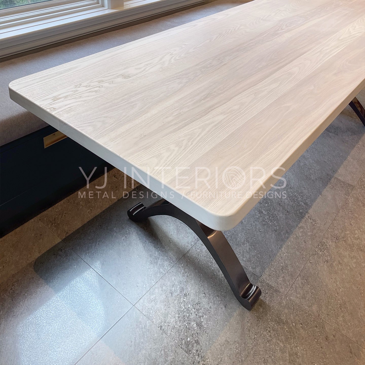 Cashmere White Ash Wishbone Table