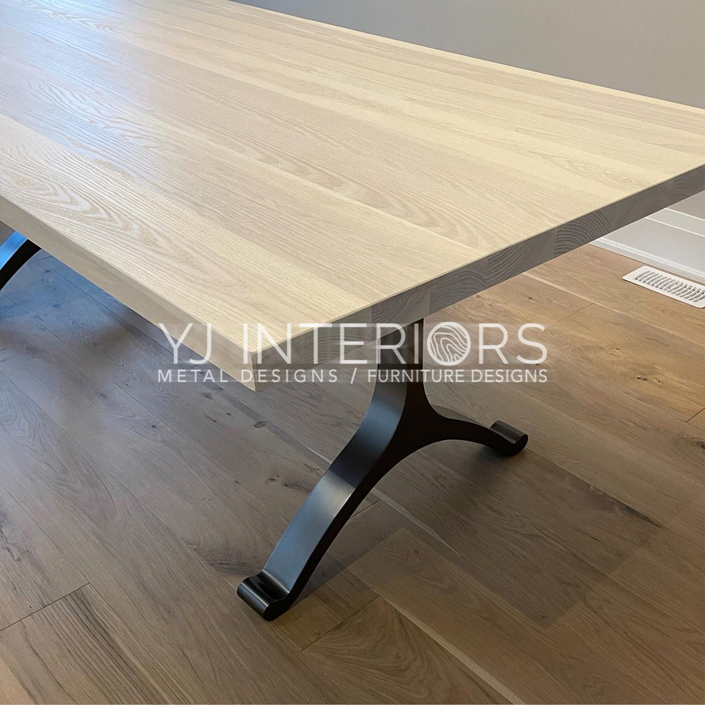 Cashmere White Ash Wishbone Table