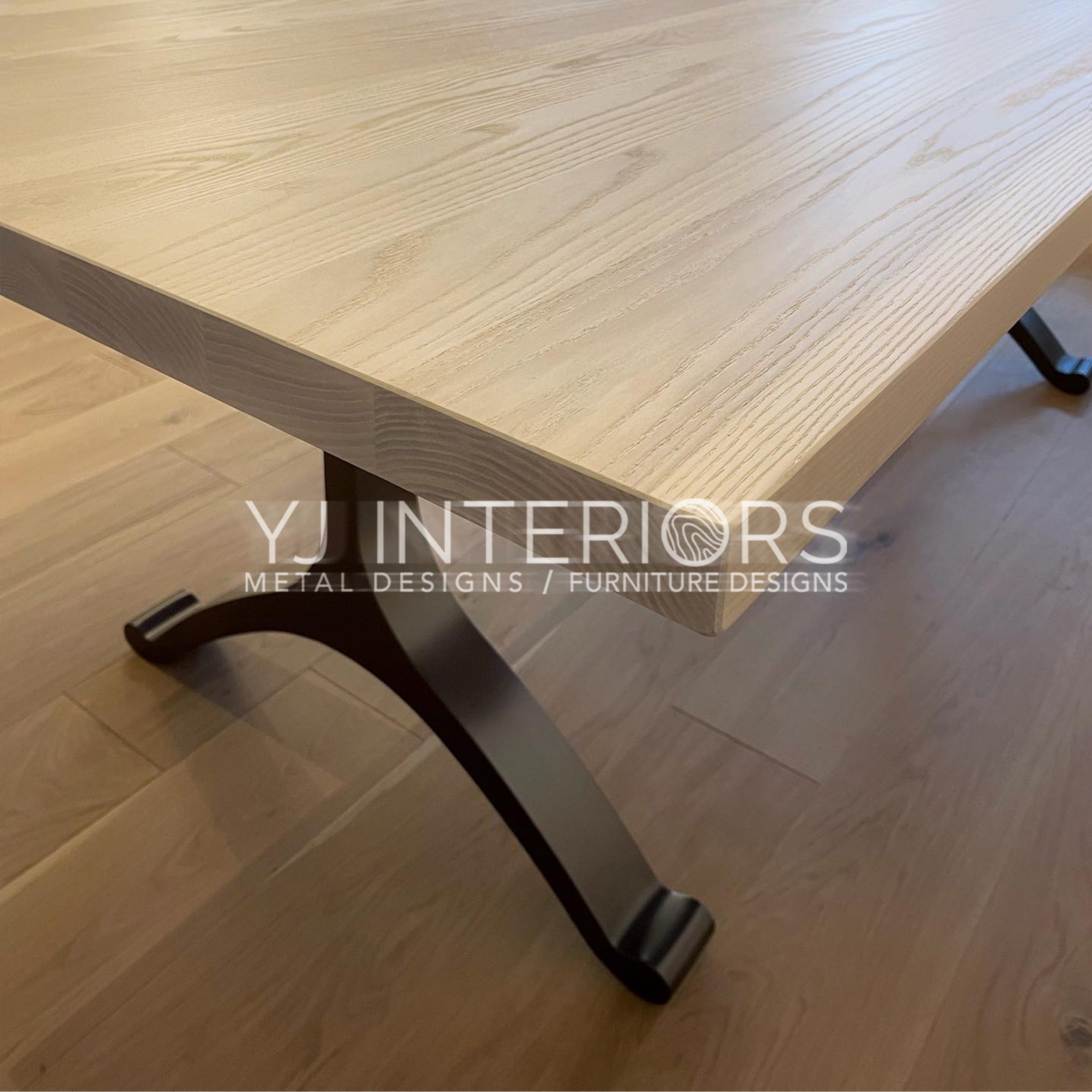 Cashmere White Ash Wishbone Table