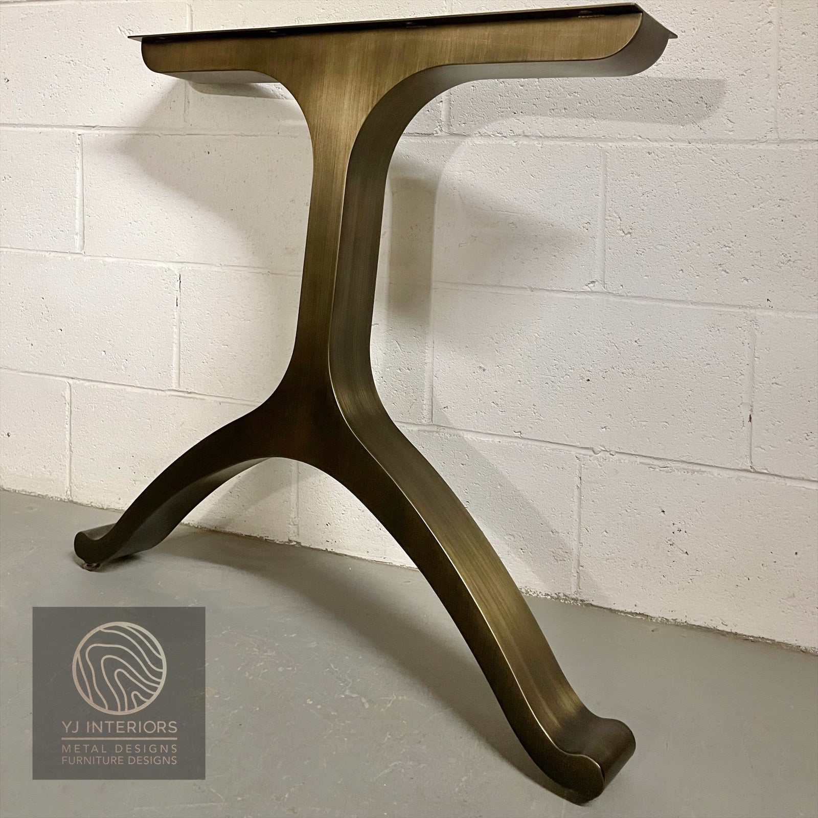 Oil rubbed bronze Y-shape wishbone table legs 29x28