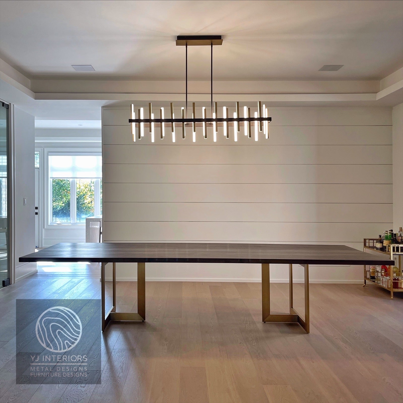 RH Linear dining table