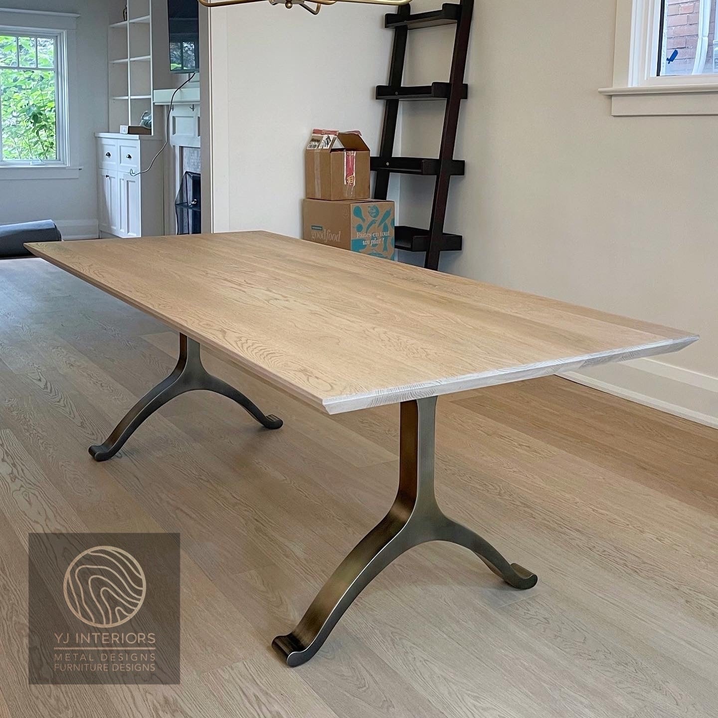 Oatmeal White Oak Wishbone Table