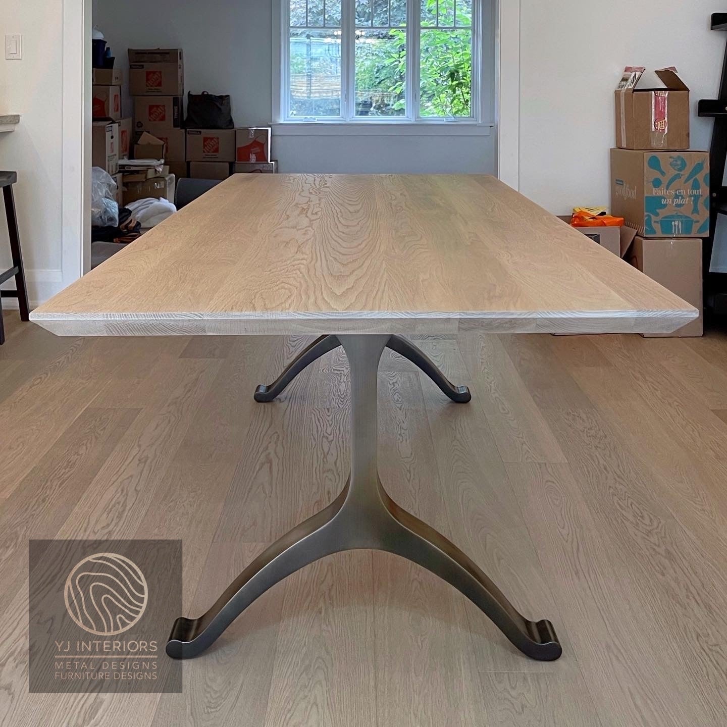 Oatmeal White Oak Wishbone Table