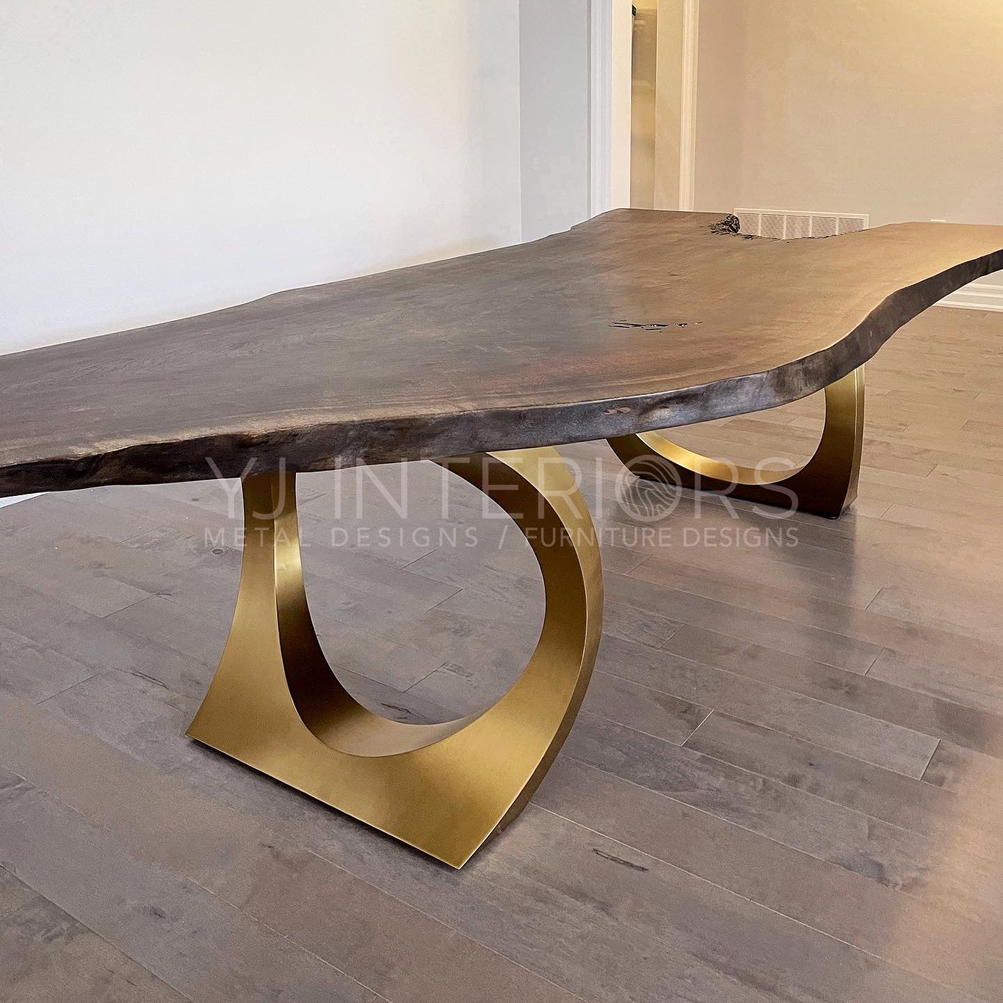 Charcoal Walnut Halo Table