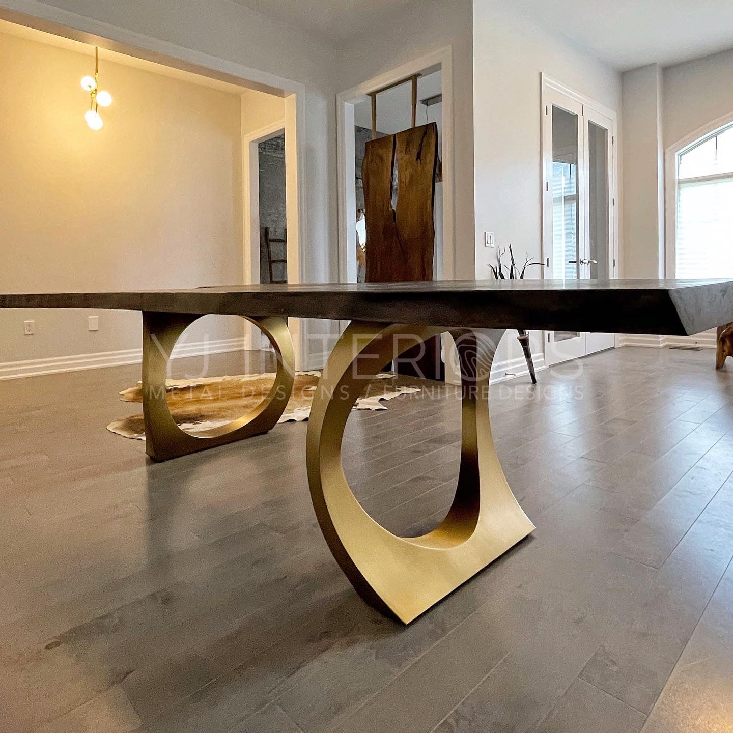 Charcoal Walnut Halo Table