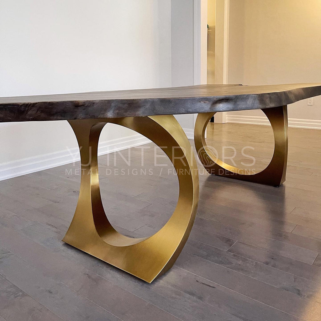 Charcoal Walnut Halo Table