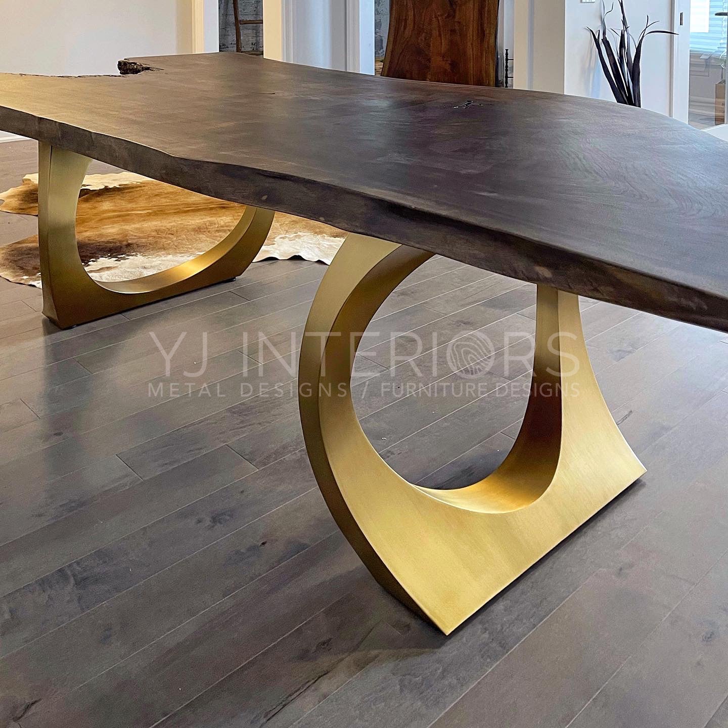 Charcoal Walnut Halo Table