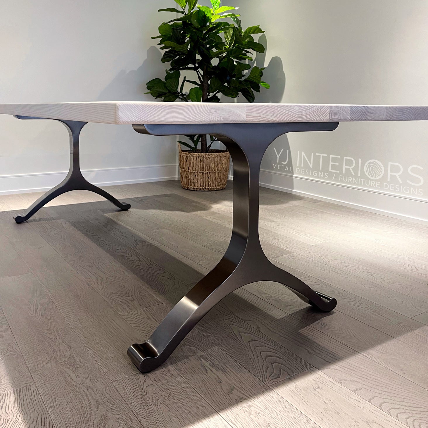 Cashmere White Ash Wishbone Table
